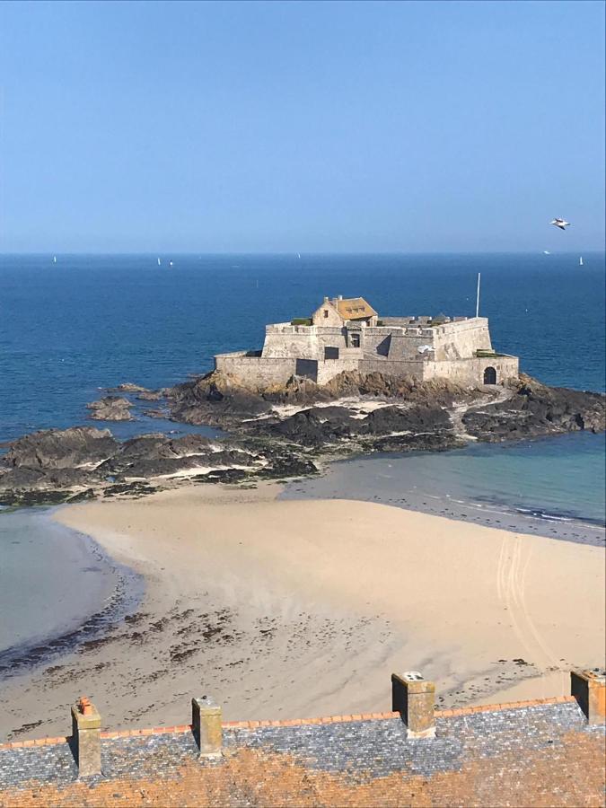 Appartement Saint-Malo 800M De La Plage Luaran gambar