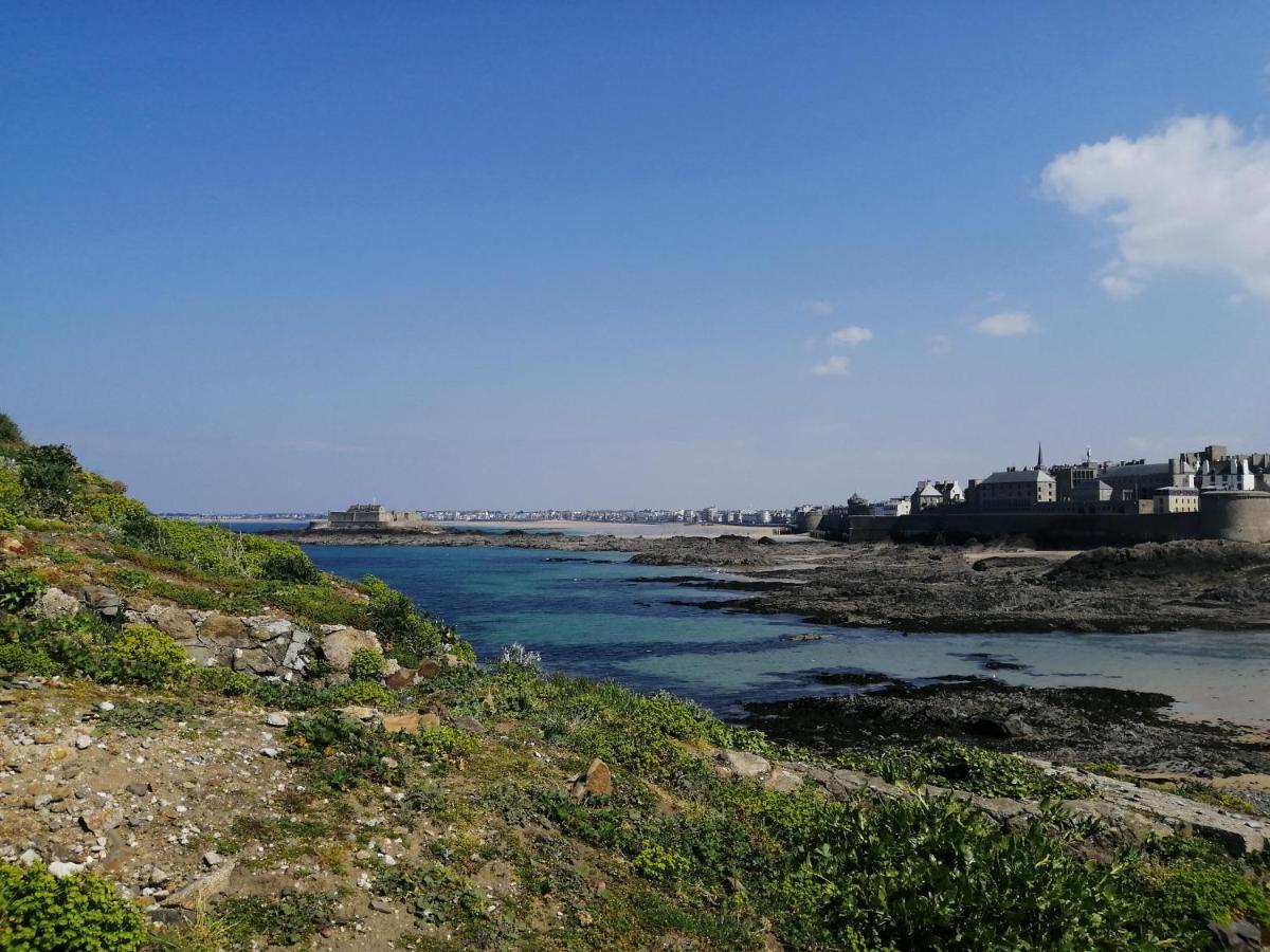 Appartement Saint-Malo 800M De La Plage Luaran gambar