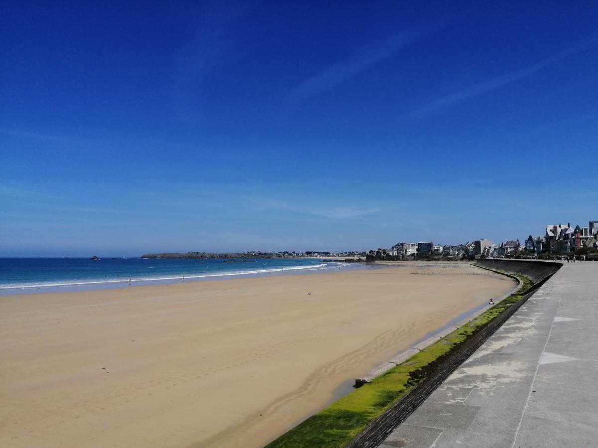 Appartement Saint-Malo 800M De La Plage Luaran gambar